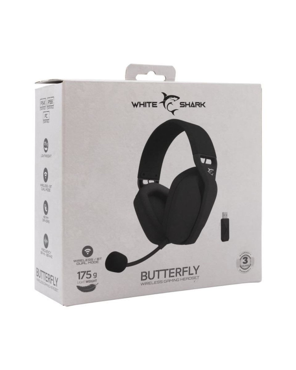 Slušalice White Shark Butterfly WGH 2442 Black 