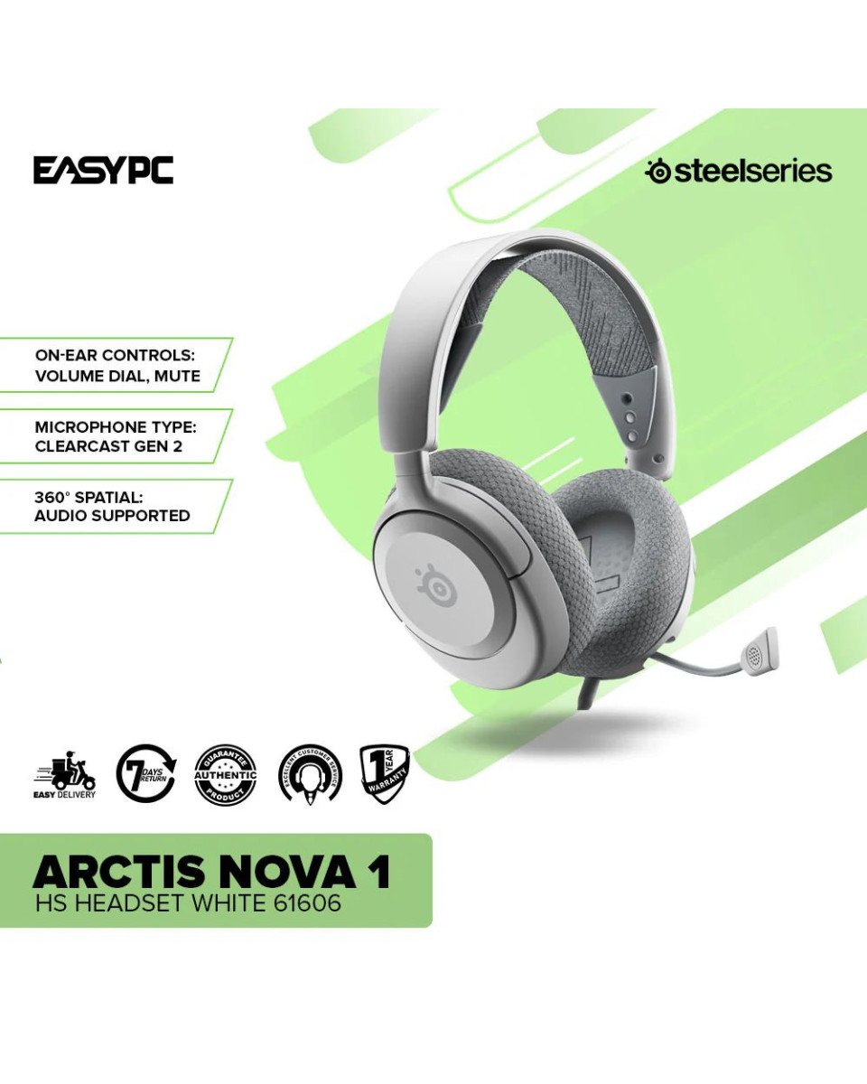 Slušalice Steelseries Arctis Nova 1p - White 