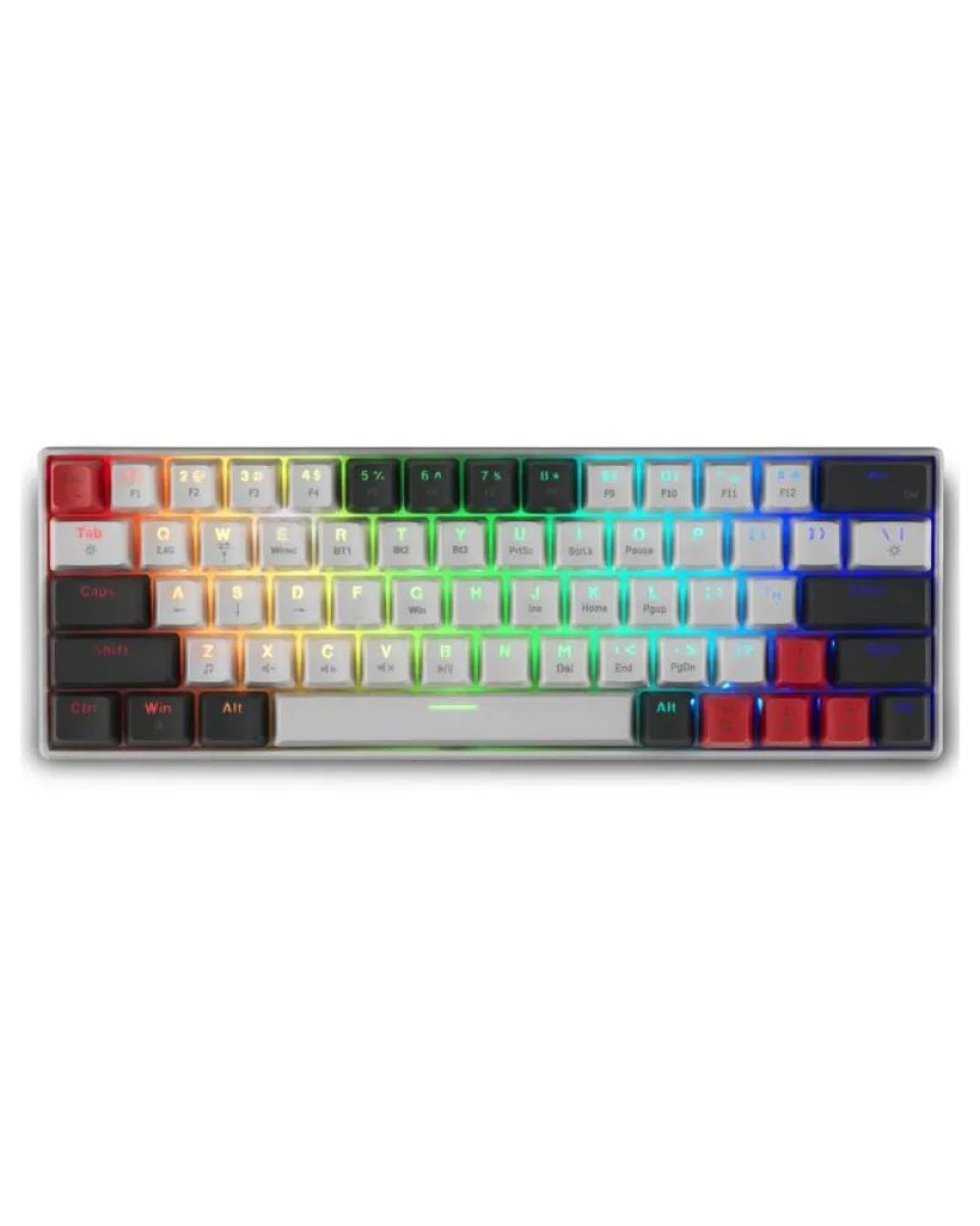 Tastatura Spartan Gear Pegasus 2 RGB Wireless - White / Grey 