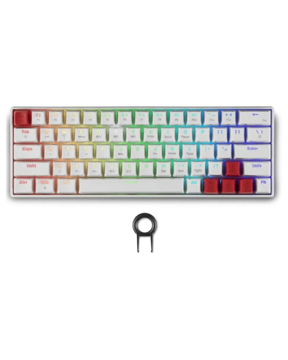 Tastatura Spartan Gear Pegasus 2 RGB Wireless - White 