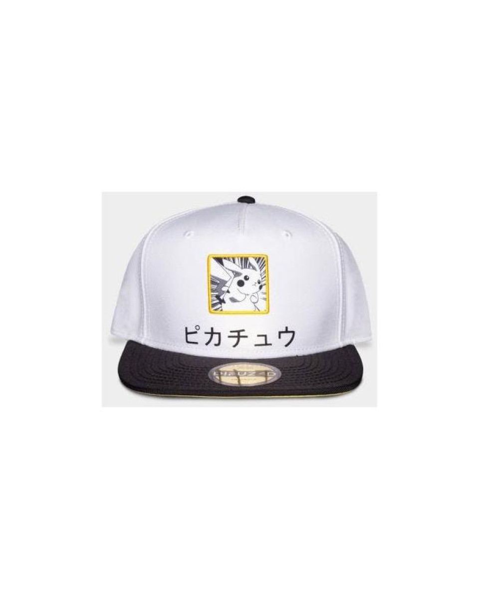 Kačket Pokemon - Snapback White 