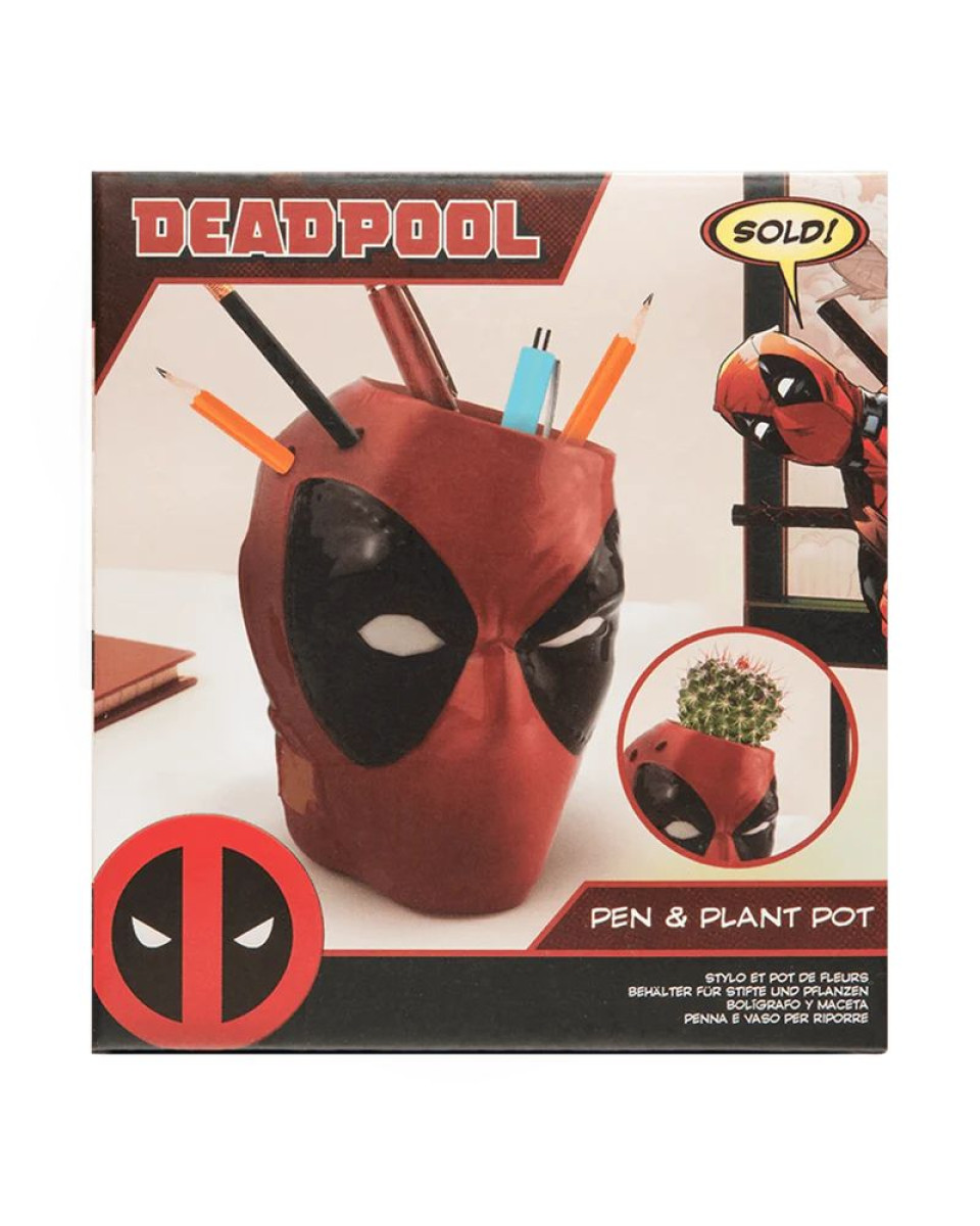 Držač za olovke Paladone - Deadpool - Pen & Plant Pot 