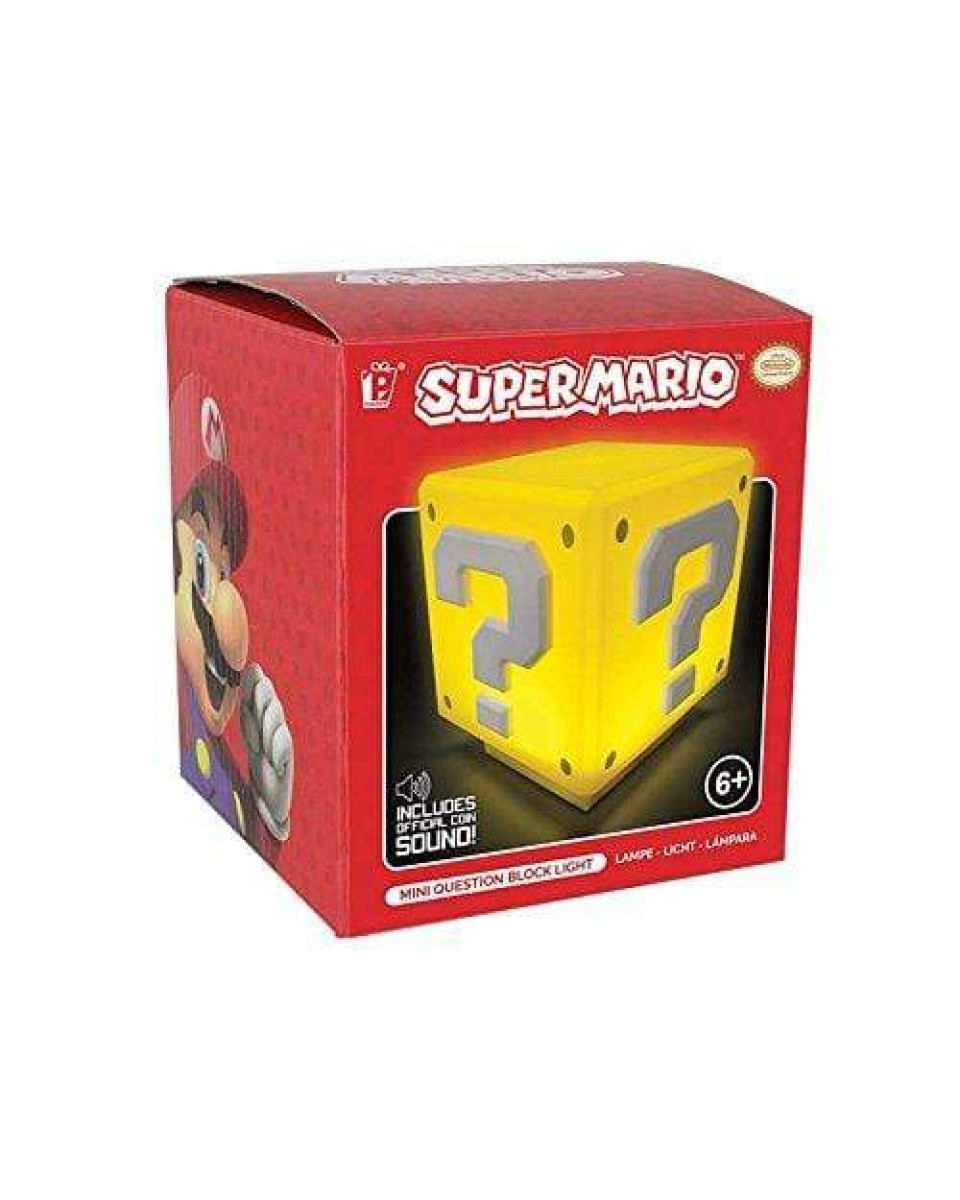 Lampa Paladone Super Mario - Mini Question Block With Sound 