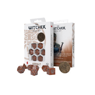 Kockice Q Workshop - The Witcherr - Geralt Dice Set - Caramel (7) 