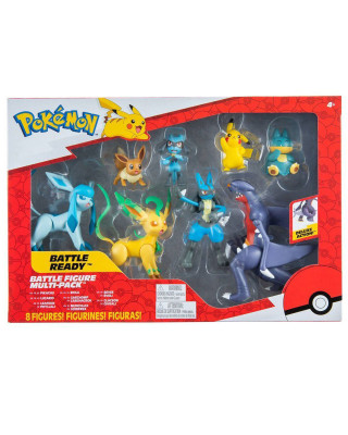 Mini Figure Pokemon - Battle Ready - Gamebraker - 8 Figures 