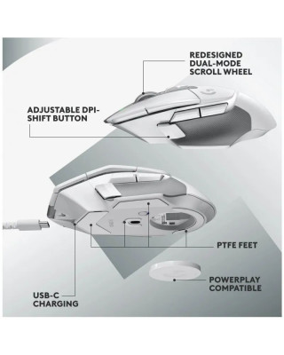 Miš Logitech G502 X Lightspeed Wireless - White 