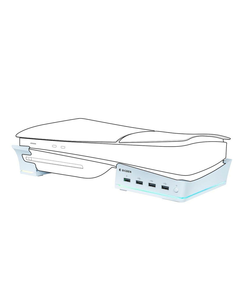 Stalak BigBen with USB-A Port PS5 Slim - Horizontal 