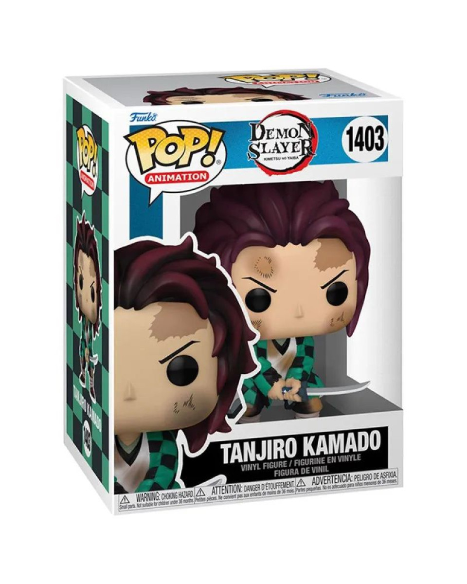 Bobble Figure Anime - Demon Slayer Kimetsu No Yaiba Pop! - Tanjiro Kamado (train 