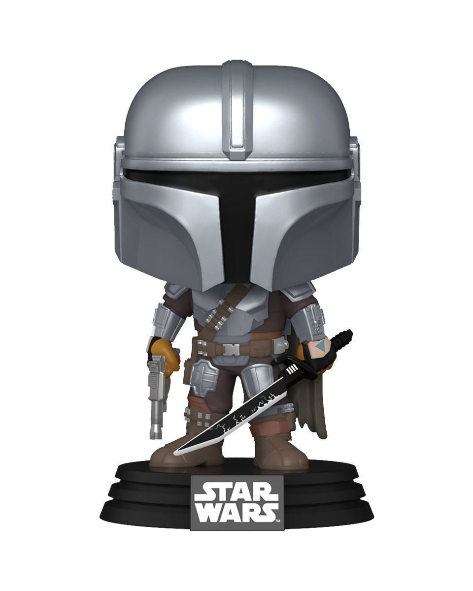 Bobble Figure Star Wars - The Mandalorian POP! -  The Mandalorian with Darksaber 