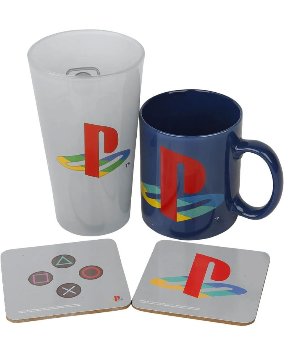 Gift Set - Playstation - Čaša & Šolja & Podmetači 