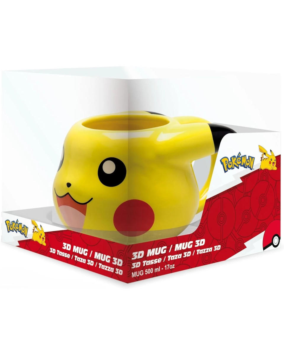 Šolja Pokemon - 3D Mug - Pikachu Head 