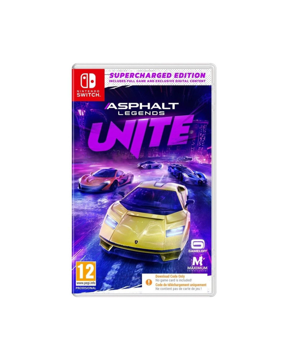 Switch Asphalt Legends UNITE - Supercharged Edition - Code in a Box 
