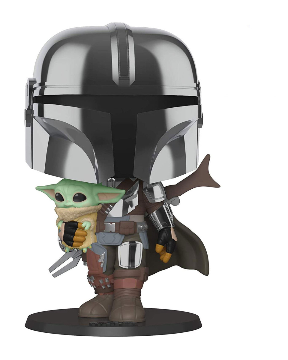 Bobble Figure Star Wars The Mandalorian Super Sized Pop! - The Mandalorian Holdi 